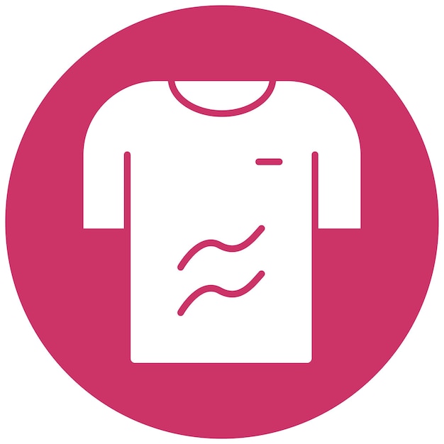 Diseño vectorial del estilo del icono de la camiseta