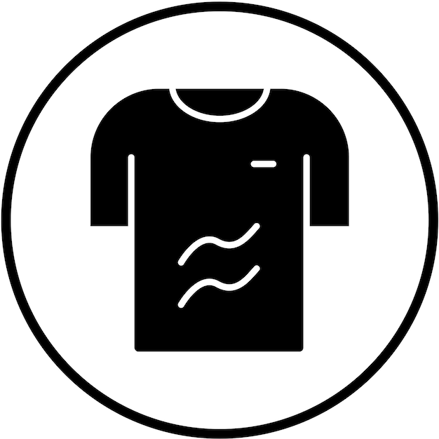 Vector diseño vectorial del estilo del icono de la camiseta