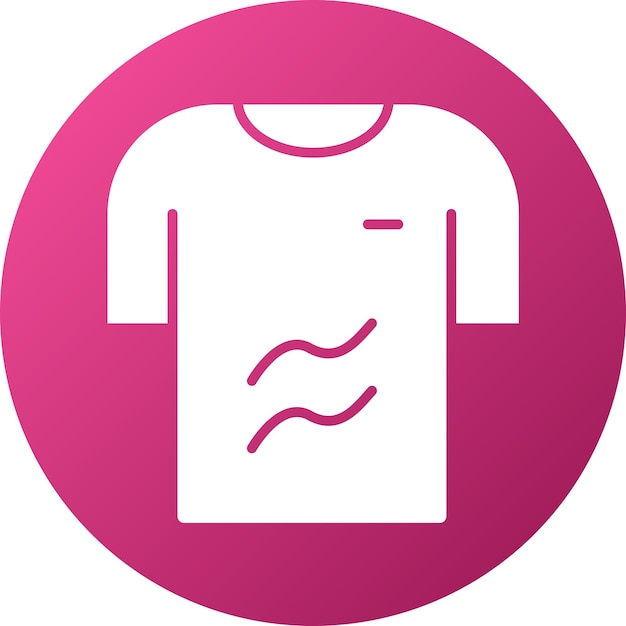 Diseño vectorial del estilo del icono de la camiseta
