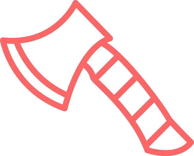 Diseño vectorial Estilo del icono de Camp Axe