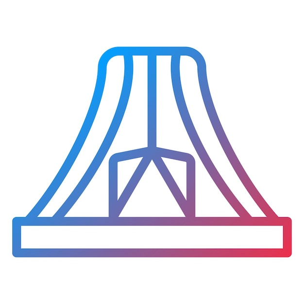 Diseño vectorial estilo icono de campamento de lujo