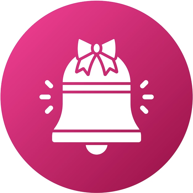Diseño vectorial Estilo del icono de la campana de Pascua