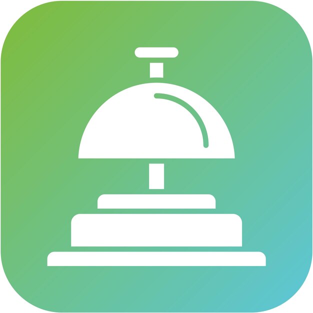 Diseño vectorial Estilo del icono de la campana