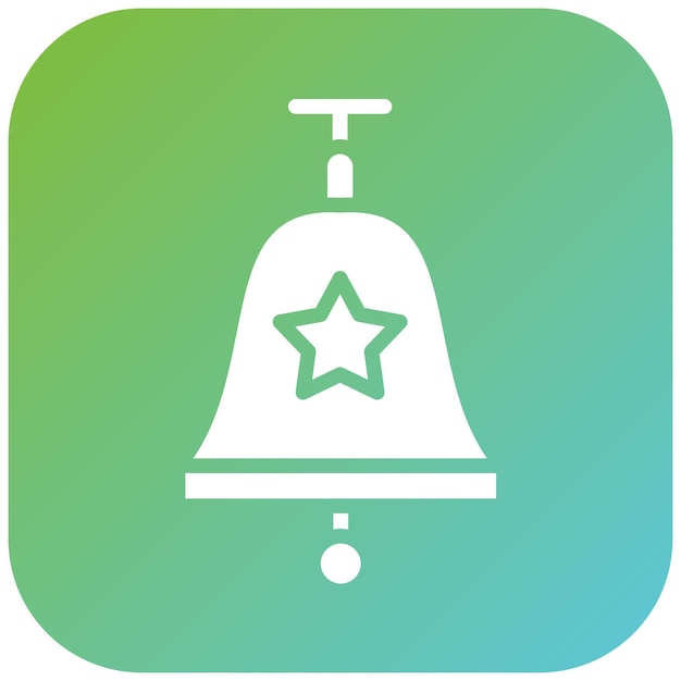 Diseño vectorial Estilo del icono de la campana