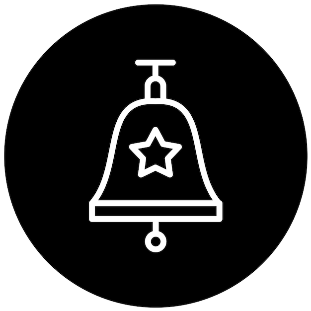 Diseño vectorial Estilo del icono de la campana