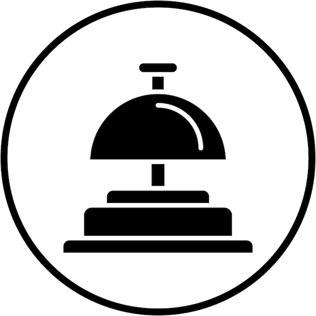 Diseño vectorial Estilo del icono de la campana