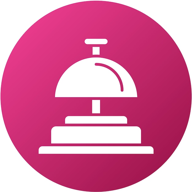 Diseño vectorial Estilo del icono de la campana