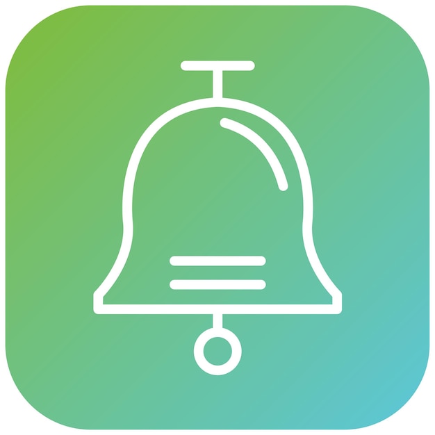 Diseño vectorial Estilo del icono de las campanas