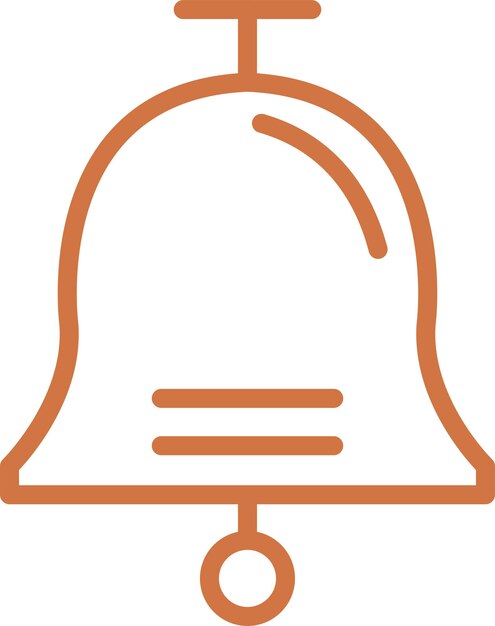 Diseño vectorial Estilo del icono de las campanas