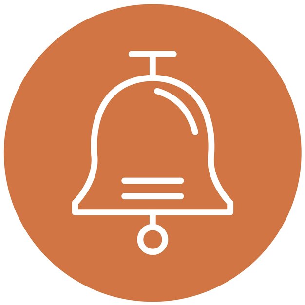 Diseño vectorial Estilo del icono de las campanas