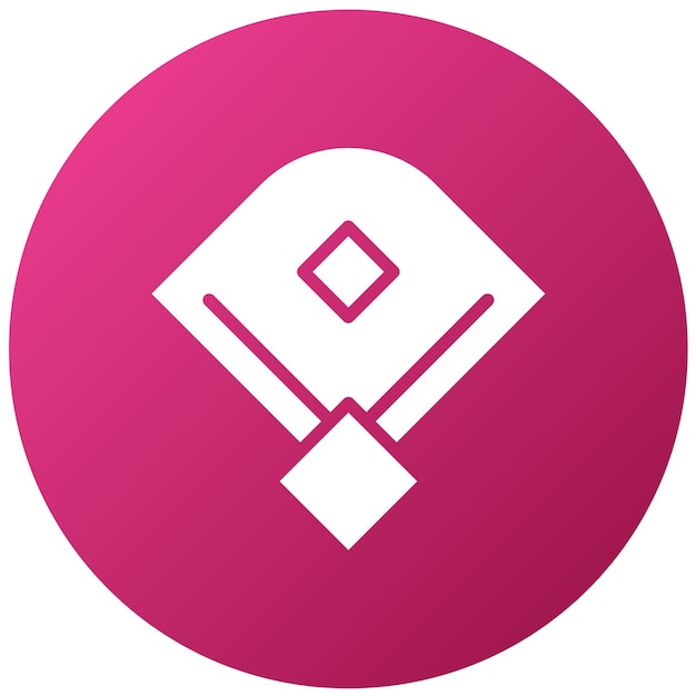 Diseño vectorial Estilo del icono del campo de béisbol