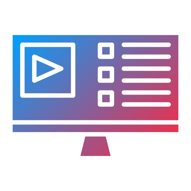 Diseño vectorial de estilo de icono de canal en vivo
