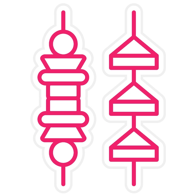 Diseño vectorial Estilo del icono de Canape