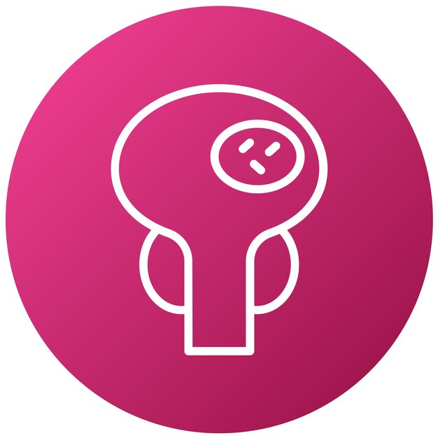 Diseño vectorial Estilo del icono del cáncer de próstata