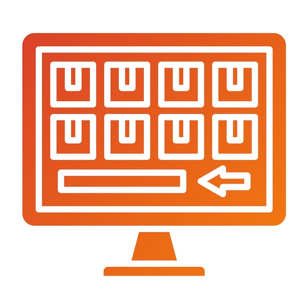 Diseño vectorial Estilo del icono de la cantidad de compra inicial