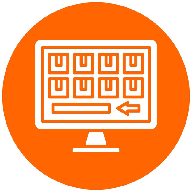 Diseño vectorial Estilo del icono de la cantidad de compra inicial