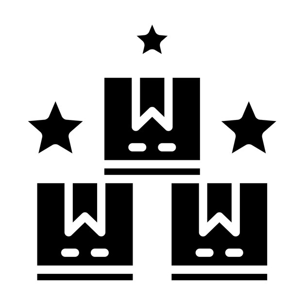 Diseño vectorial Estilo del icono de cantidad de producto