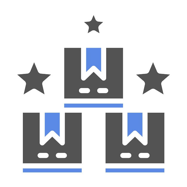 Diseño vectorial Estilo del icono de cantidad de producto