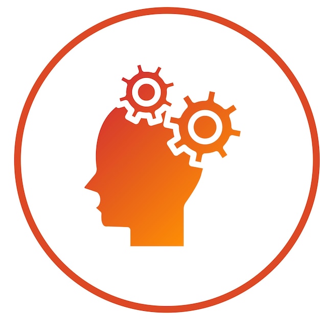 Diseño vectorial Estilo del icono de la capacidad mental