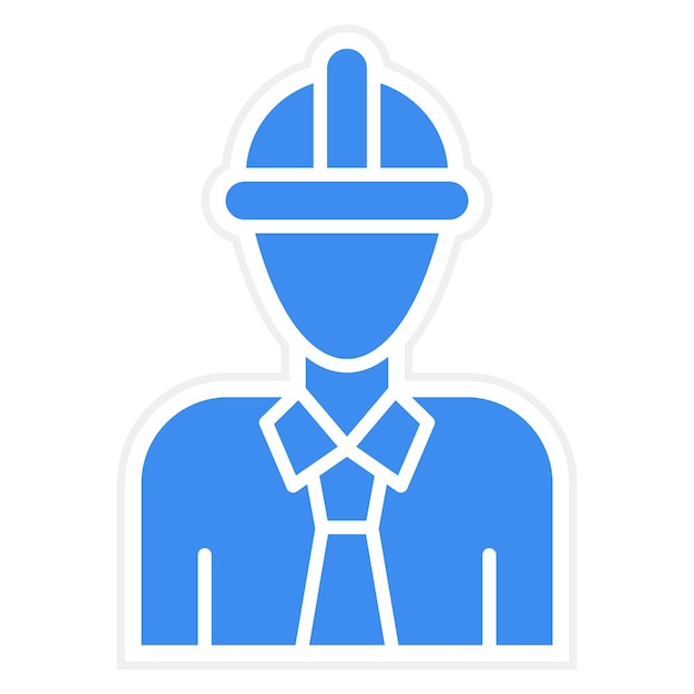 Diseño vectorial Estilo del icono del capataz