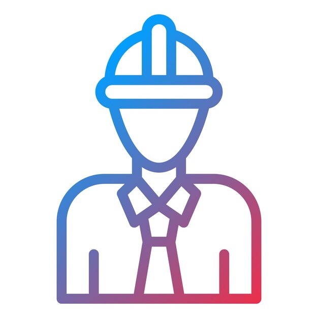 Diseño vectorial Estilo del icono del capataz
