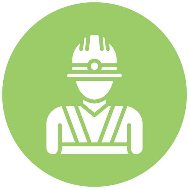 Diseño vectorial Estilo del icono del capataz