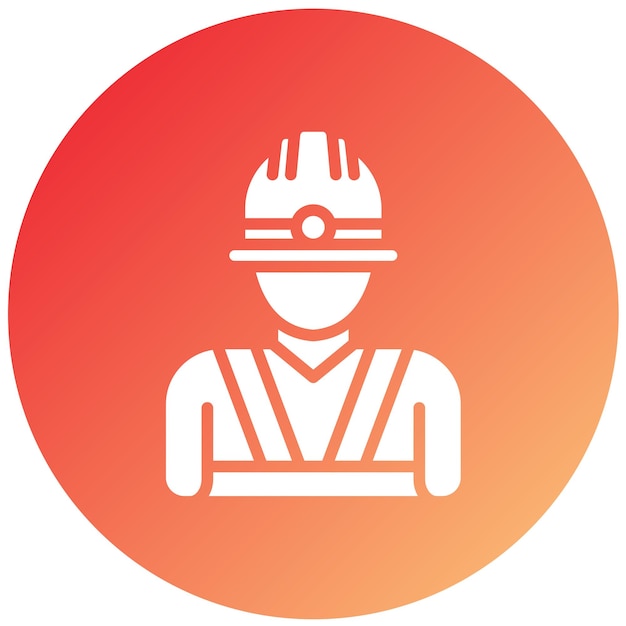 Diseño vectorial Estilo del icono del capataz