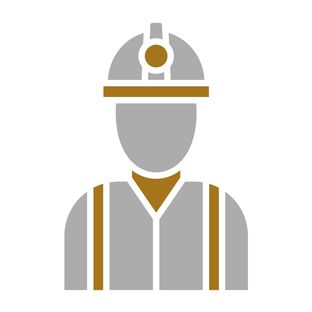 Diseño vectorial Estilo del icono del capataz