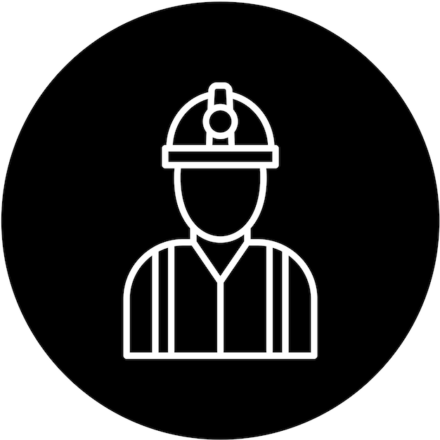 Diseño vectorial Estilo del icono del capataz