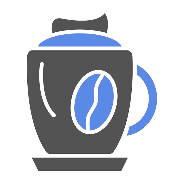 Diseño vectorial Estilo del icono del capuchino