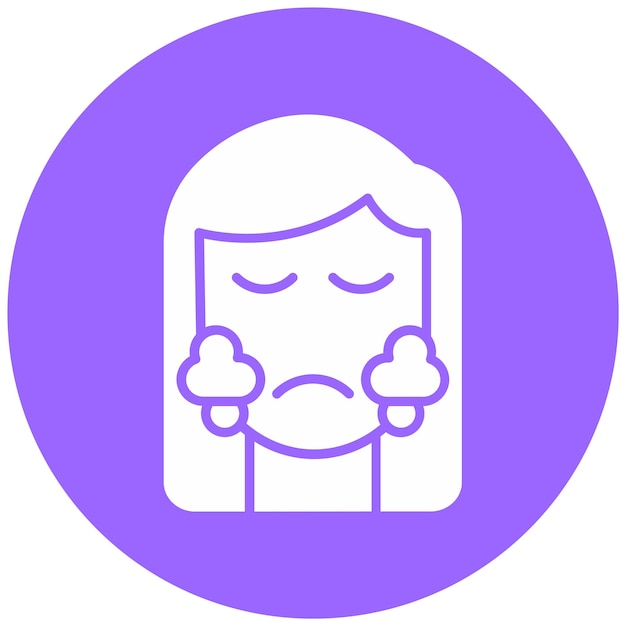 Diseño vectorial Estilo de icono de cara limpia