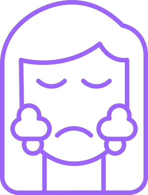 Diseño vectorial Estilo de icono de cara limpia