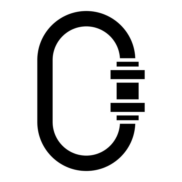 Diseño vectorial del estilo del icono del carabino