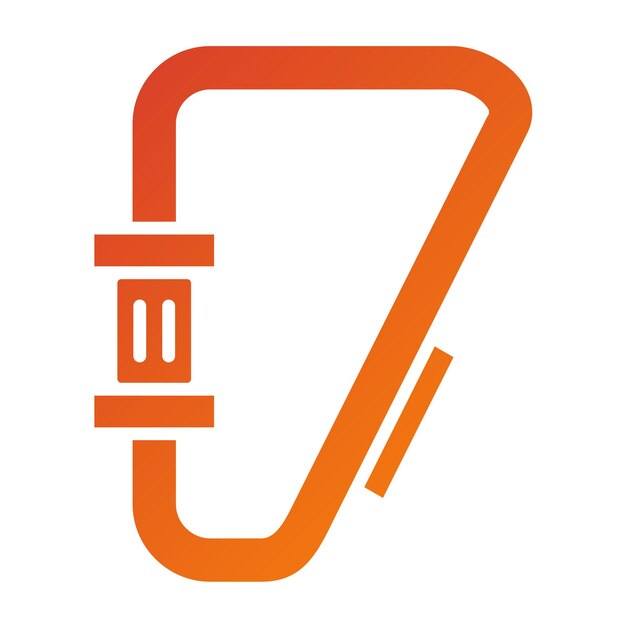 Diseño vectorial del estilo del icono del carabino