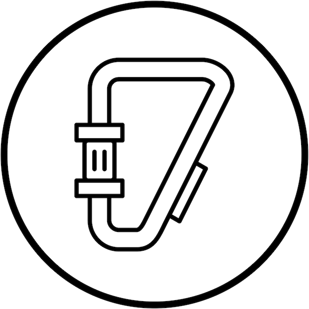 Diseño vectorial del estilo del icono del carabino