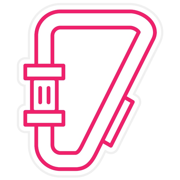 Diseño vectorial del estilo del icono del carabino