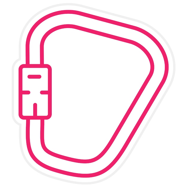 Diseño vectorial del estilo del icono del carabino