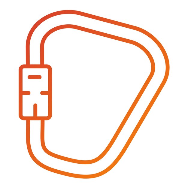 Diseño vectorial del estilo del icono del carabino