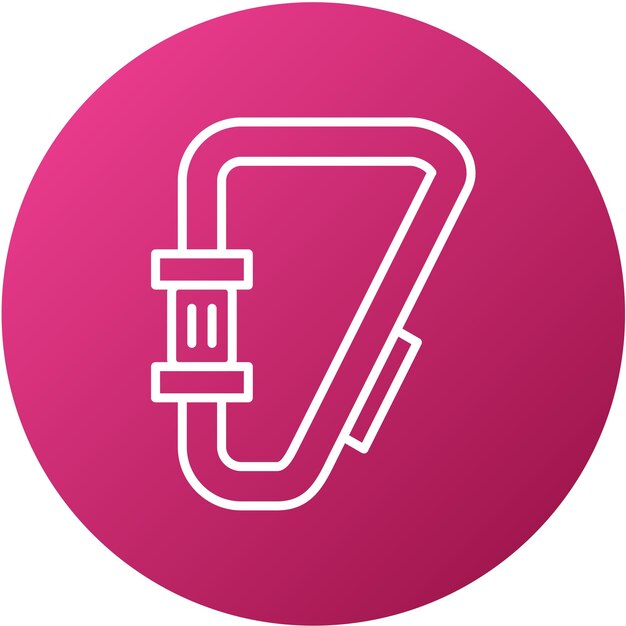 Diseño vectorial del estilo del icono del carabino