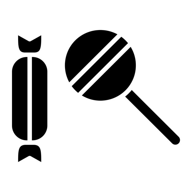 Diseño vectorial de estilo de icono de caramelo