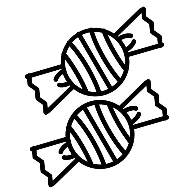 Diseño vectorial de estilo de icono de caramelo