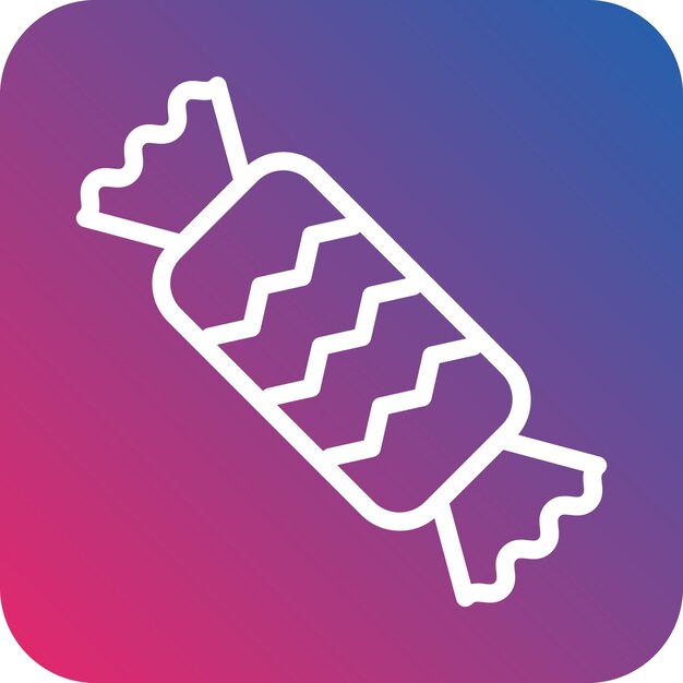 Diseño vectorial de estilo de icono de caramelo