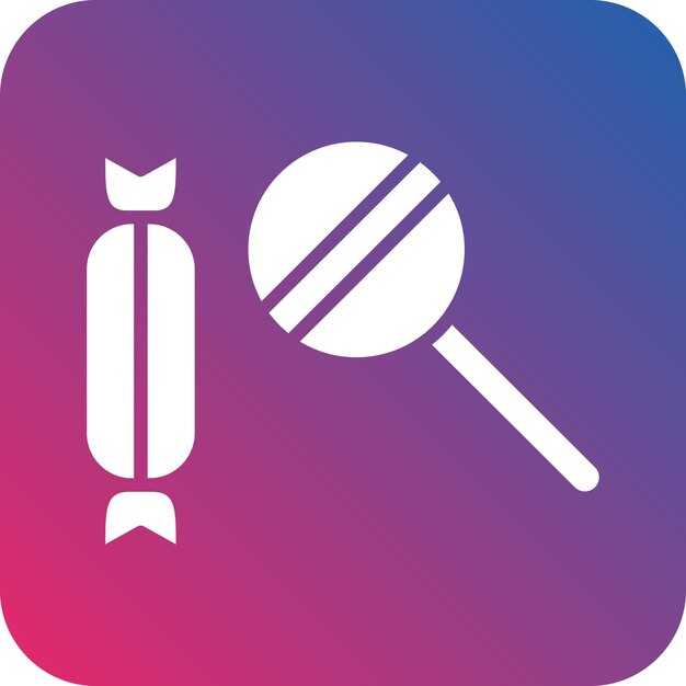 Diseño vectorial de estilo de icono de caramelo