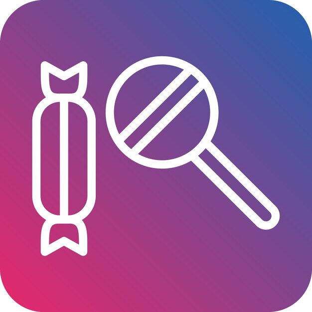 Diseño vectorial de estilo de icono de caramelo