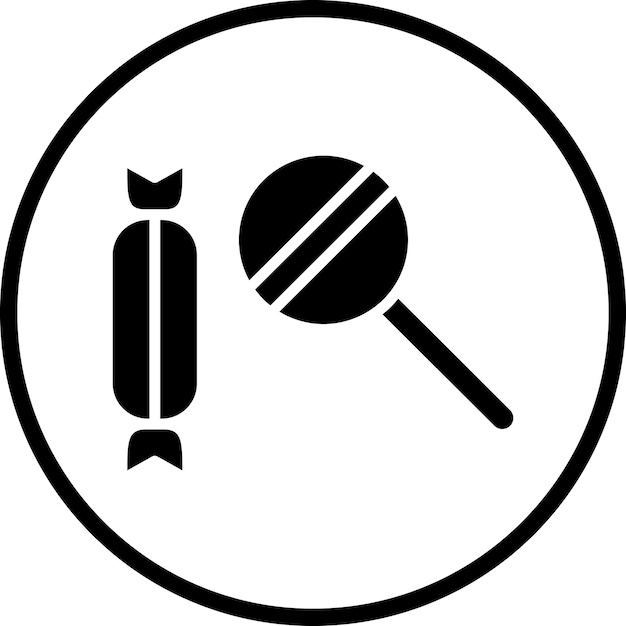 Diseño vectorial de estilo de icono de caramelo