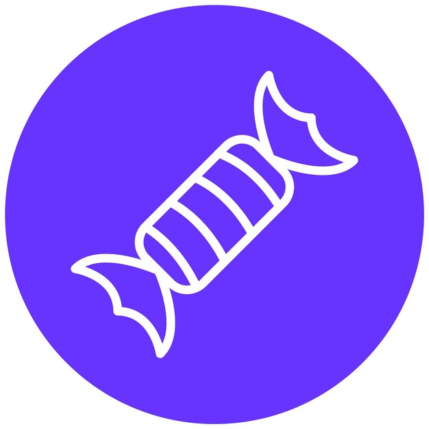 Diseño vectorial de estilo de icono de caramelo