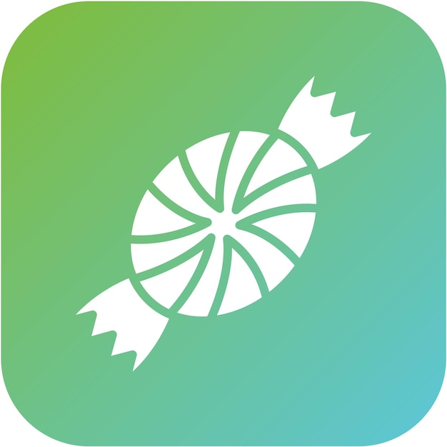 Diseño vectorial de estilo de icono de caramelo