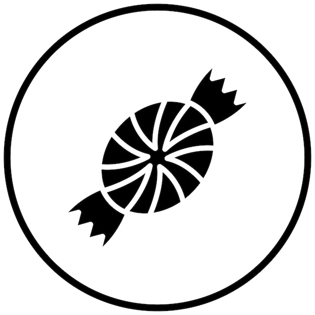 Diseño vectorial de estilo de icono de caramelo