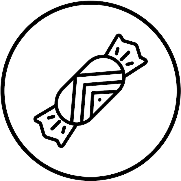 Diseño vectorial de estilo de icono de caramelo