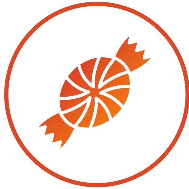Diseño vectorial de estilo de icono de caramelo